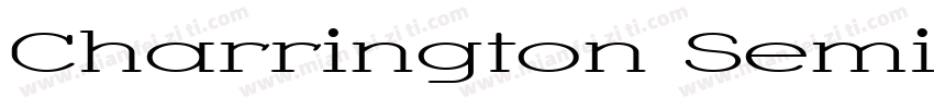 Charrington SemiBold Regular字体转换